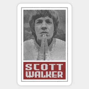 Scott Walker 80s Vintage FanArt Sticker